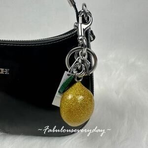 Coach Lemon Bag Charm With Keyring CAO52 NWT